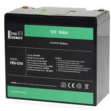 Full Energy FEG-1218 12В 18А&bull;ч Литиевая аккумуляторная батарея