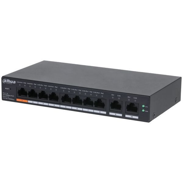 Dahua DH-CS4010-8ET-60 PoE Коммутатор 8 портов управляемый
