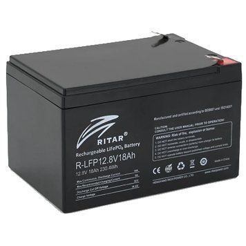 Ritar LiFePO4 12.8В 18А&bull;г Літієва акумуляторна батарея