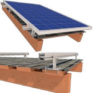 StringSetter SS-XL-B 02 2 солнечных панелей до 1145мм битумная черепица Комплект кріплення Kripter