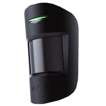 Ajax&nbsp;CombiProtect&nbsp;S&nbsp;(8PD)&nbsp;black Бездротовий комбінований сповіщувач руху та розбиття скла