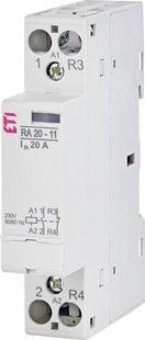 Контактор DIN 230V AC 20А 1нв+1нз ETI RA 20-11 230V 1мод 2464097 фото