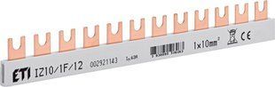 Шина соединительная FORK 1P 63А 12мод 10мм2 0,21м ETI IZ 10/1F/12 2921143 фото