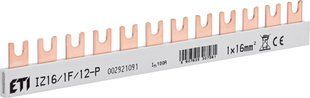 Шина соединительная FORK 1P 100А 12мод 16мм2 0,21м ETI IZ 16/1F/12 2921091 фото