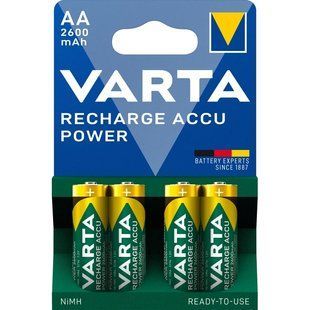 VARTA PROF ACCU 2600mAh BLI 4 NI-MH Аккумулятор AA 0009609 фото