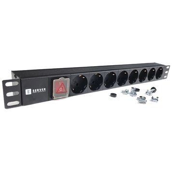 EServer 220В 19" 1U Удлинитель на 8 розеток