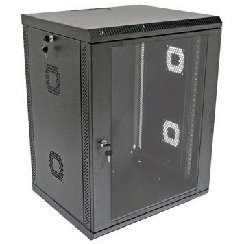 19"15U, 600х600х773 акриловое стекло, черная Шкаф