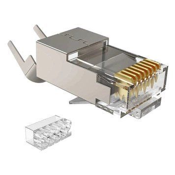 Kingda RJ45 STP кат. 6A/8, 50&mu;, 1.45 мм Коннектор со вставкой