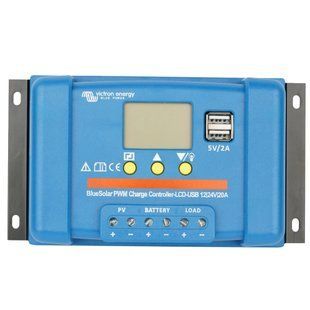 Victron&nbsp;Energy&nbsp;BlueSolar&nbsp;PWM-LCD&USB&nbsp;12/24-20 Контроллер&nbsp;заряда 0010925 фото