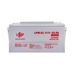 Акумулятор гелевий LPM-GL 12V - 65 Ah LP3869 фото