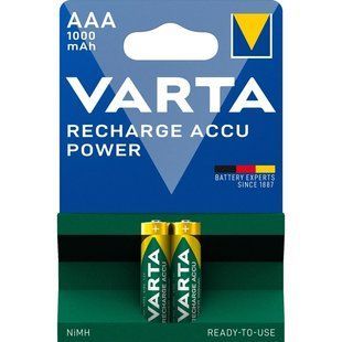 VARTA RECHARGEABLE ACCU 1000mAh BLI 2 NI-MH (READY 2 USE) Аккумулятор AAA 0009611 фото
