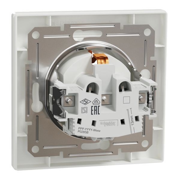 Schneider Electric ASFORA EPH2900221 Розетка одинарная с заземлением и шторкой 0012702 фото
