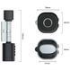 SEVEN LOCK SL-7774BF black (35-90мм) (цилиндр) Біометричний замок