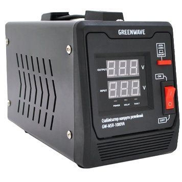 Green&nbsp;Wave&nbsp;Mauser&nbsp;1000VA&nbsp;(700Вт) Стабілізатор&nbsp;напруги&nbsp;релейний 1xShuko,&nbsp;DC140-260V,&nbsp;AC220&plusmn;8%,&nbsp;BOX