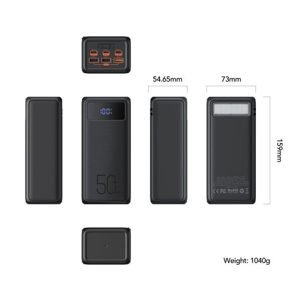 Зовнішній акумулятор Power Bank VEGER TANK LITE 56000MAH (W5001С) W5001C фото