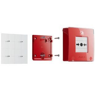 Ajax&nbsp;Manual&nbsp;Call&nbsp;Point&nbsp;(Red)&nbsp;(8EU)&nbsp;ASP Ручной пожарный извещатель 0016413 фото