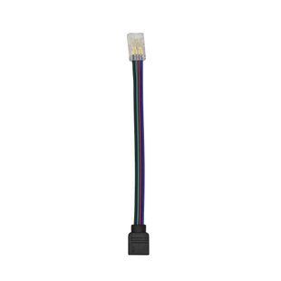 Конектор SMD5050 PROLUM&trade; RGB 8mm (провід 4 pin + затискач) 503019 фото