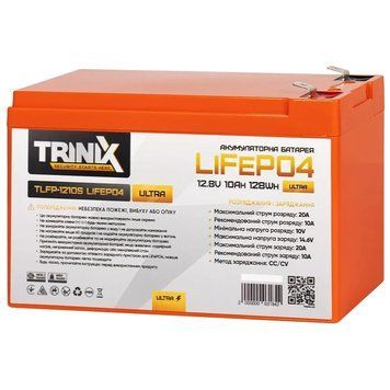 TRINIX TLFP-1210S Ultra 10А&bull;ч 12В Литиевая аккумуляторная батарея