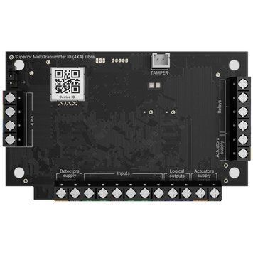 Модуль для інтеграції 8ми дротових пристроїв Ajax Superior MultiTransmitter IO (4X4) Fibra