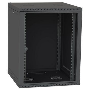 IPCOM СН-15U 600х450 стекло RAL9005 Шкаф серверный