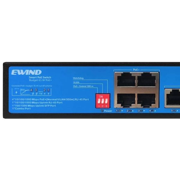 Ewind EW-S1907CG-AP PoE Комутатор 7 портів некерований