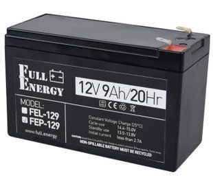 Full Energy FEP-129 9А&bull;ч 12В Свинцово-кислотная аккумуляторная батарея 0006346 фото