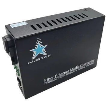 ALISTAR X5S 100M 10/100BASE-T RJ-45 - 100BASE-FX 1SM WDM SC 20KM TX1550/RX1310nm Медіаконвертор