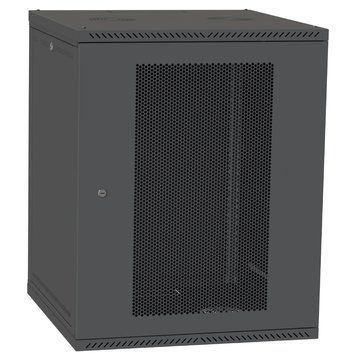 IPCOM 15U 600x600 Шкаф телекоммуникационный двери перф(черный)