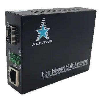 ALISTAR X1S 1G 10/100/1000BASE-T RJ-45 - SFP Slot 1000Base-SX/LX External Power Supply Медіаконвертор