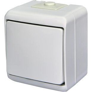 ETI Hermetics 4668000 Выключатель 1-клавишный накладной, белый, IP 54 0017454 фото