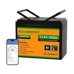 Eco-Worthy LiFePO4 12V 100Ah bluetooth Акумуляторна батарея
