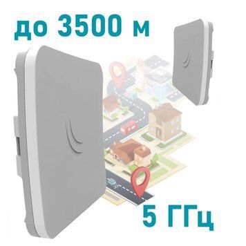 MikroTik SXTsq 5 ac (RBSXTsqG-5acD) 5GHz Беспроводной WiFi мост