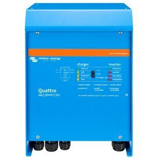 VictronEnergy Quattro 24/3000/70-50/50 однофазный чистая синусоида Інвертор 0024026 фото
