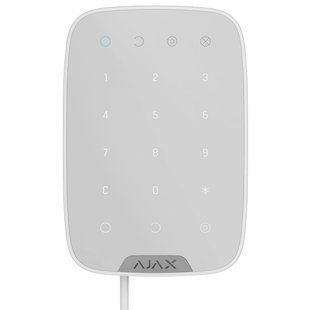 Ajax Keypad Fibra white Дротова сенсорна клавіатура 0011032 фото