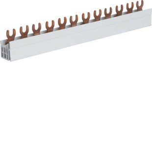 Шина з&rsquo;єдн.FORK 3P 63A 12мод 10мм2 0,21м Hager KDN363A