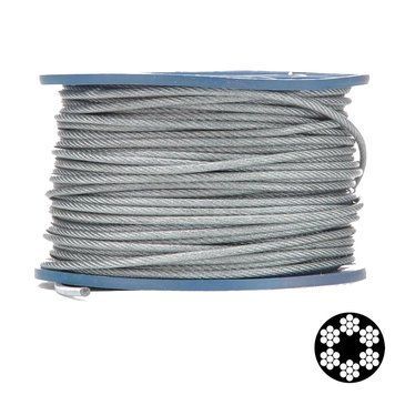 APRO 4 мм (3+1) DIN 3055 (6х7 + FC) 200 м Трос в ПВХ оболонці