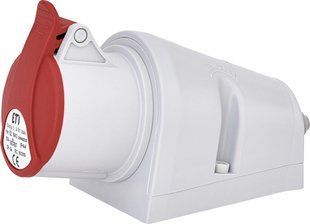 Розетка настенная 4-п 16А 400V IP44 ETI EZ-1643 4482035 фото