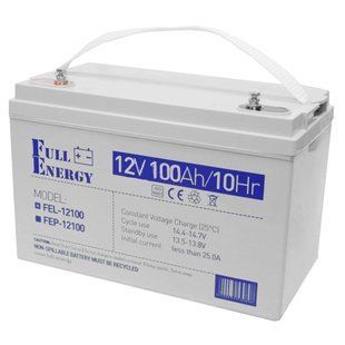 Full Energy FEL-12100 100А&bull;ч 12В гелевая Свинцево-кислотна акумуляторна батарея 0010375 фото