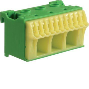 Клема PE QuickConnect 3*16+11*4мм2 Hager ширина 60мм, кількість одиниць поділок - 2 Hager KN14E