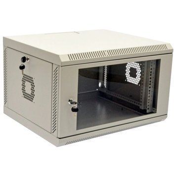 6U, 600х350х373 мм акриловое стекло, серый Шафа
