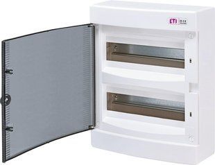 Щит зовнішній розподільний ECT 24PT (24 мод. проз. дверцята) IP40 ETI 1101003 1101003 фото