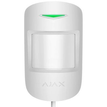 Ajax MotionProtect Plus Fibra white Дротовий сповіщувач руху