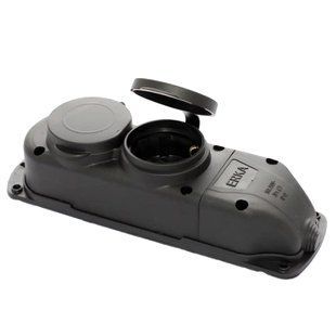 ERKA 6002 Колодка подвійна із заглушкою 2*16 (каучук) 0009745 фото