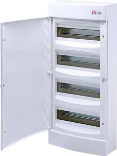 Щит зовнішній розподільний ECT 48PO (48 мод. білі дверцята) IP40 ETI 1101021 1101021 фото