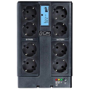 Powercom CUB-1000N LCD Schuko Источник бесперебойного питания