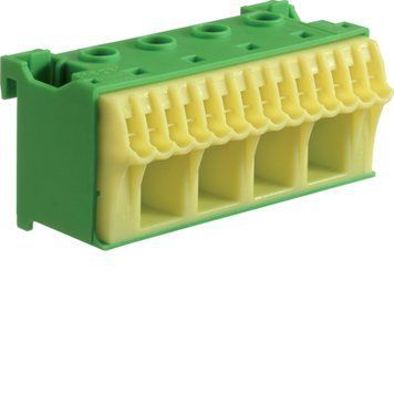 Клема PE QuickConnect 4*16+14*4мм2 Hager ширина 75мм, кількість одиниць поділок - 2,5 Hager KN18E