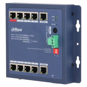 Dahua DH-CHS4110-8ET-90-F PoE Комутатор 9 портів керований