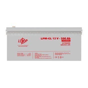 Акумулятор гелевий LPM-GL 12V - 200 Ah LP4156 фото