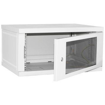 IPCOM СН-4U-060х035-ДС-7035 (RAL7035) Шкаф телекоммуникационный стекло