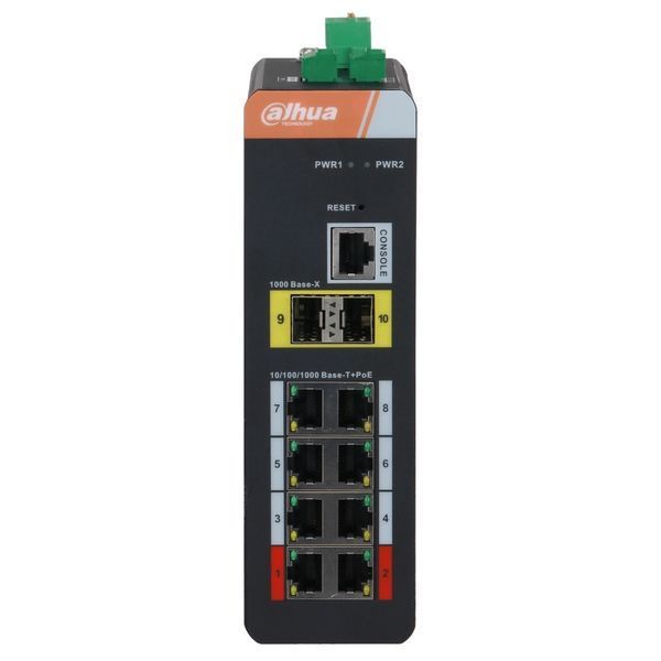 DH-PFS4210-8GT-DP 8-портовий гігабітний з PoE